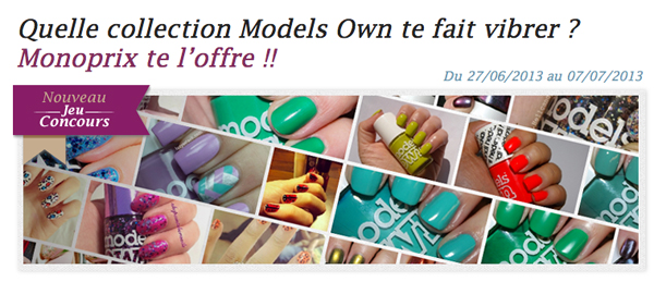 50 vernis Models Own à gagner sur Vernithèque.fr !!