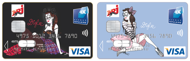 Carte NRJ Banque Pop' Diglee